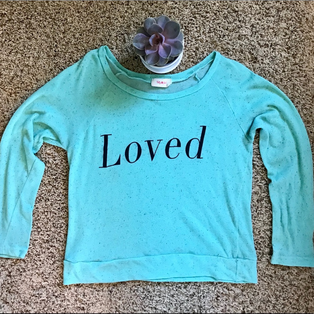 Lightweight Boxy ‘Loved’ Sweater